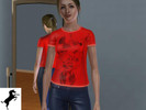 Sims 3 — Minne Mouse T-shirt by simgirl675 — A t-shirt that has a picture of the the disney charater Minne Mouse