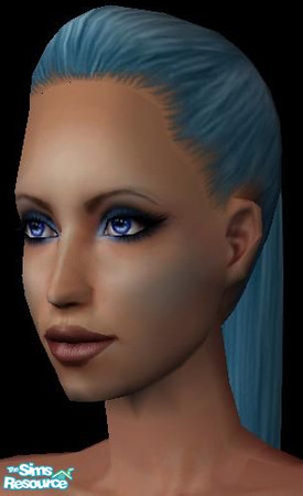 Sims 2 — Rainbow Splash Blush - Blue by Smossie — Beautiful blush in the color blue.