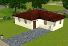 Sims 3 — No Frills Starter by lisa — A no frills fully furnished starter house for under 16,000 simoleons!