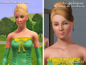 Sims 3 — Angelique De Sance by Semitone — here is the real Angelique from the original book Ann Golon and from old
