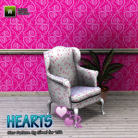 Sims 3 — Hearts - Candy Small by simal10 — Have fun! Tip: You can also set some palettes to same color and get a pattern