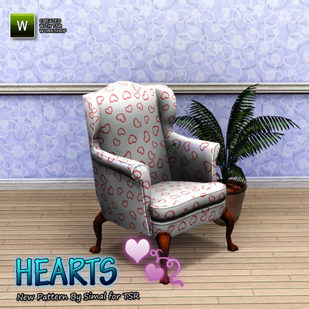 Sims 3 — Hearts - Mixed Large by simal10 — Have fun! Tip: You can also set some palettes to same color and get a pattern