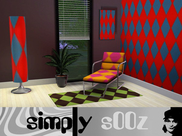 Sims 3 — Simply Joker by s00z — A modern diamond pattern.