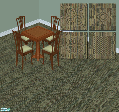 Sims 2 — Biodviersity by agaliha5 — A set of 4 carpet tiles
