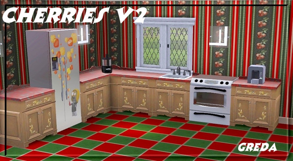 Sims 3 — Cherries v2 by Greda — Pattern