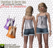 Sims 3 — Buckles & Bows top by worldsims2 — Fashion top for young adult and adult female.