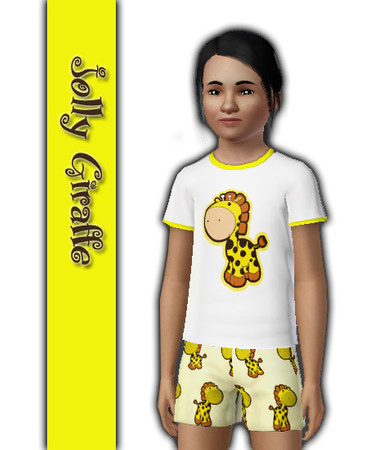 Sims 3 — kipTSR-Jolly Giraffe by kittyispretty69 — A cute giraffe pattern designed to create a matching pant for my girls