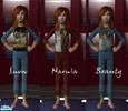 Sims 2 — Disney PJs for Girls by Dec07 — Disney PJs for your girls: Snow White, Beauty and the Beast, and Lucy