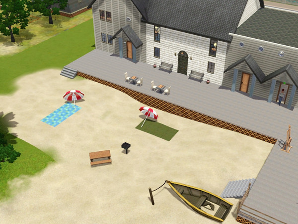 Sims 3 — Fishhead Bay Warf by splayle — This is part of my custom Fishhead Bay town, using a cleaned up sunset valley for