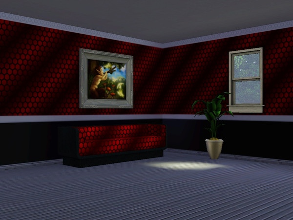 Sims 3 — Red modern by chifen — Red modern, a pattern with a black nice extract