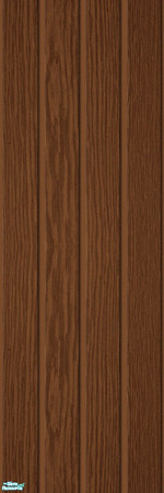 Sims 2 — Studio K Vertical Wide Wood 01 - Chocolate by StudioKhagerks — 