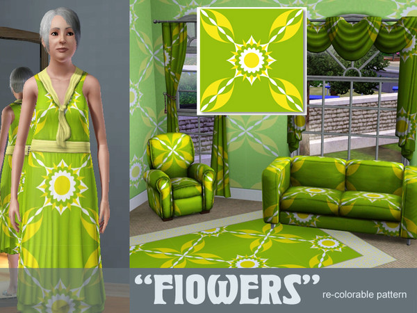 Sims 3 — Abstract Flower by Hanna_Darzy — Simple ornament