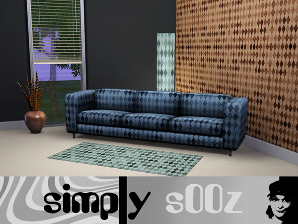 Sims 3 — Simply Harlequin by s00z — A faded diamond shape pattern.