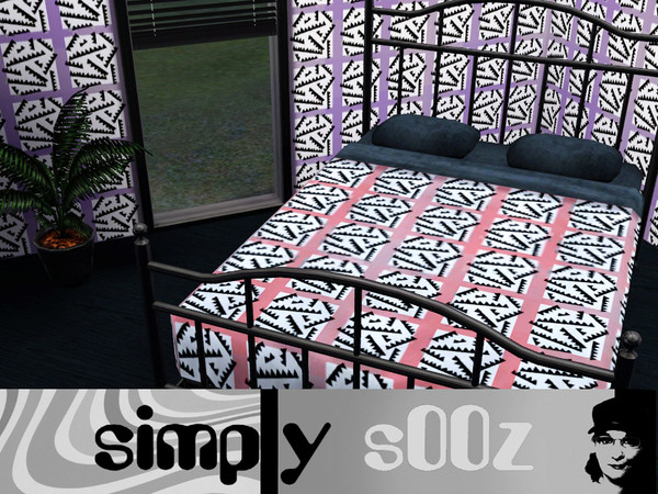 Sims 3 — Simply Tooth by s00z — A funky retro pattern.