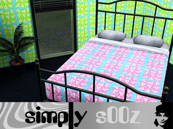 Sims 3 — Simply Triangle by s00z — A funky retro 80's pattern.