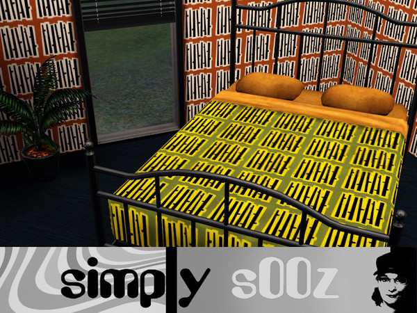 Sims 3 — Simply Twigs by s00z — A funky twig print pattern.