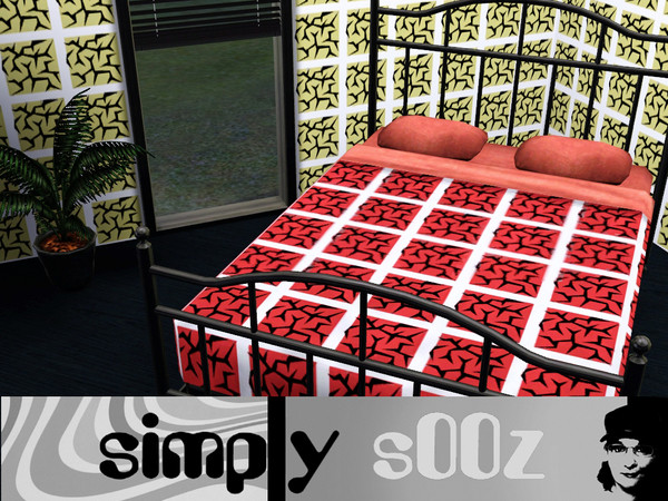 Sims 3 — Simply Lightning by s00z — A funky retro print.