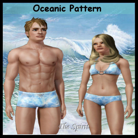 Sims 3 — Oceanic Pattern by The_spirit — My first pattern. I hope you enjoy Male model available in a few days in my