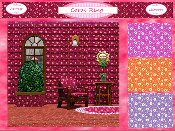 Sims 3 — Coral Rings by lisa9999 — A coral repeating pattern. lisa9999