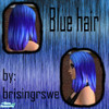 Sims 2 — Blue hair by brisingrswe — This was my first try to recolor hair. It turned out better than i expected (my