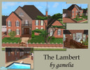 Sims 2 — The Lambert by gamelia — For sale: 4 bedroom, 3 bath luxury family home. Spacious front room with fireplace.