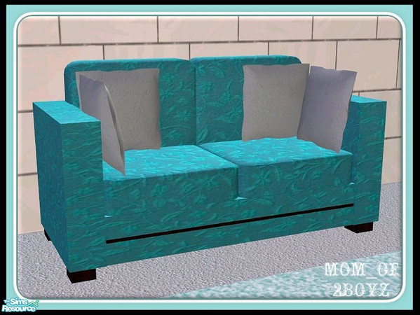 Sims 2 — Lew Sabon Living Room RC- Loveseat by mom_of2boyz — A recolor of LewSabon Living Room by detimgi. The painting
