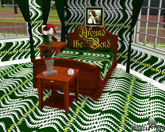 Sims 3 — Around the Bend by stori_64 — Leaves between curvy shapes. Category:Abstract 3 re color palettes