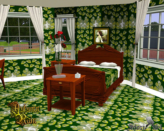 Sims 3 — Autumn Rain by stori_64 — Autumn leaves falling onto grounded plants. Category:Abstract 3 Recolor palettes