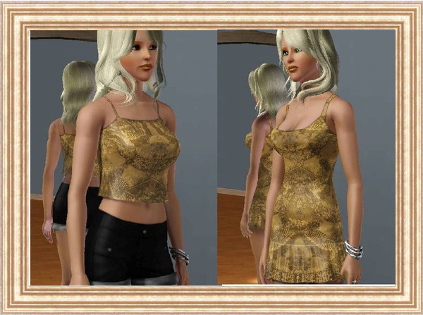 Sims 3 — Glamour pattern by SandraR — Glamour pattern -dark gold colour