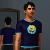 Sims 3 — SpongeBob Blue Circle by martijnaikema — This blue Spongebob Shirt is part of the SpongeBob Tshirtspack. As a