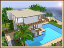 Sims 3 — 500 Sunnyside Boulevard by foxysensei — A large beach house - spacious and light - with infinity pool, 4