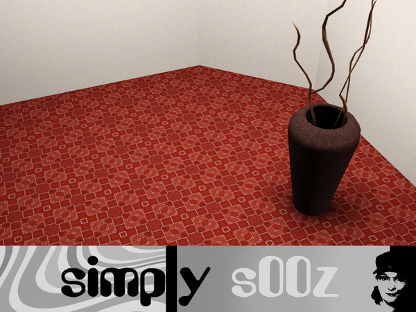 Sims 3 — Simply Wells by s00z — A complex brick flooring.