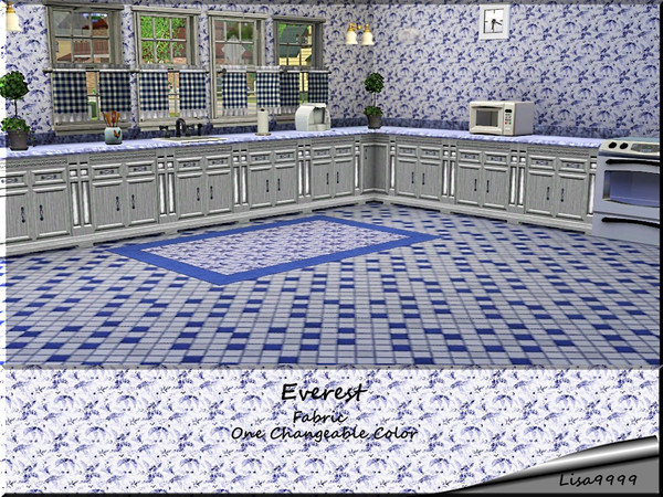 Sims 3 — Everest by lisa9999 — Fern pattern pattern.One changeable color. lisa 9999