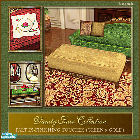 Sims 2 — Vanity Fair Finishing Touches - Coffeetable Gold  by Cashcraft — Part IX of the Vanity Fair collection, is