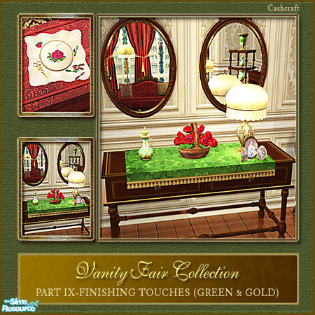Sims 2 — Vanity Fair Finishing Touches - Sideboard Green by Cashcraft — Part IX of the Vanity Fair collection, is