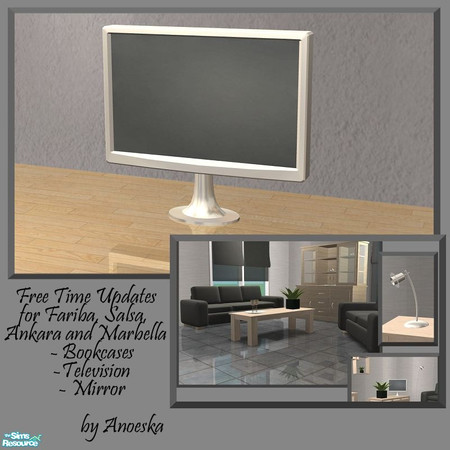 Sims 2 — Ankara Livingroom Television-mesh Free Time by AnoeskaB — Updated for Free Time, to include all the new menu