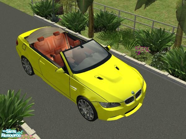 Sims 2 — 2008 BMW 328i Convertible - Yellow Recolour by Gumby_Girl — 16 recolours of Fresh-Prince\'s 2008 BMW 328i