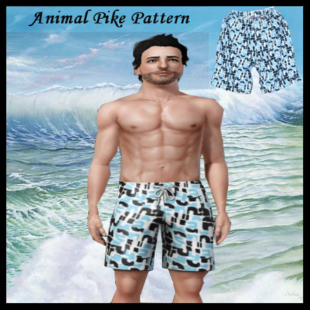 Sims 3 — Animal pattern by The_spirit — My second pattern, especially from swimwear and shorts. I hope you enjoy. It was