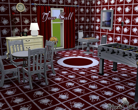 Sims 3 — Your Call by stori_64 — Pattern of tiled playing cards with glittery border