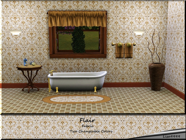 Sims 3 — Flair by lisa9999 — A scrolling pattern with two changeable hues. lisa9999