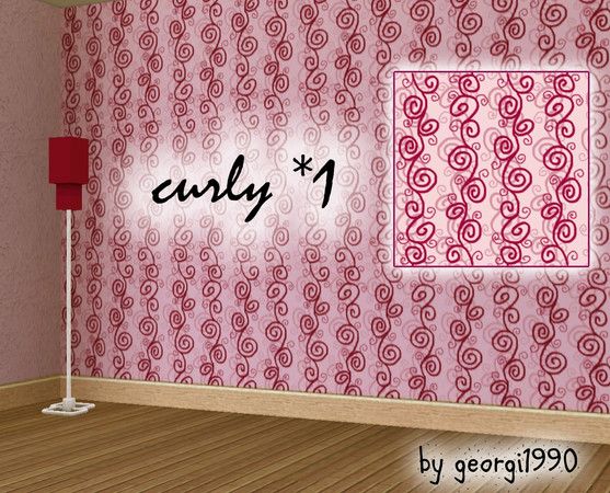 Sims 3 — Curly 1 by georgi1990 — pink curly pattern