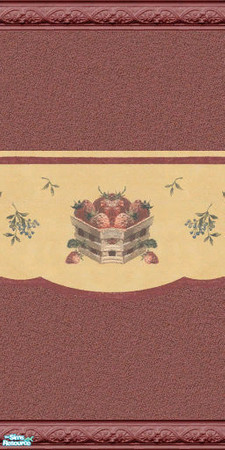 Sims 2 — Kitchen and Bath Wall Set  by cm_11778 — A wall set that is perfect for your kitchen or bath in rich colors. As