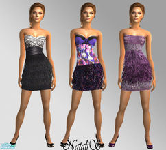 Sims 2 — NataliS cocktail dress collection-2. by Natalis —  New mesh for adult female and various recolors.