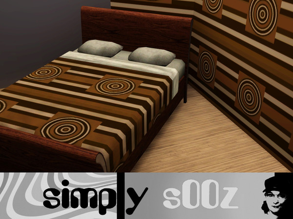 Sims 3 — Simply Range by s00z — A modern stripe and circle pattern.