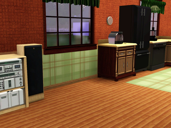 Sims 3 — CB soft apple green plaid  by CowBelle — A very soft apple green plaid perfect for a kitchen or child's room