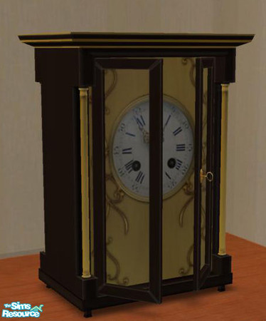 Sims 2 — Biedermeier Bedroom - deco tableclock by ShinoKCR — 