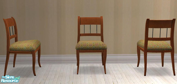 Sims 2 — Biedermeier Dining - recol diningchair fabric traditional by ShinoKCR — 