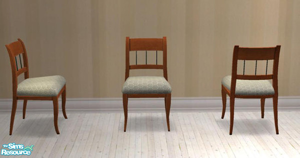 Sims 2 — Biedermeier Dining - recoldiningchair fabric blueflrs by ShinoKCR — 