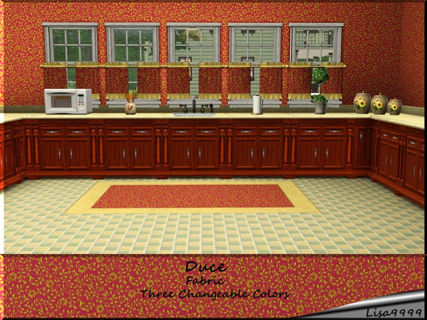 Sims 3 — Duce by lisa9999 — A dimensional floral print. Two color changes. Lisa9999
