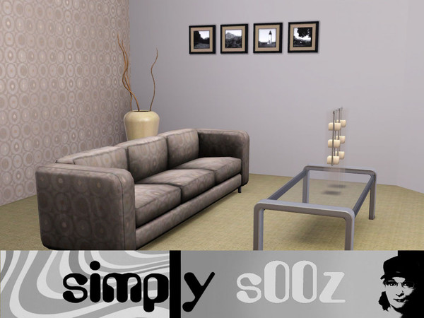 Sims 3 — Simply Riverbed by s00z — A faded retro circle pattern.